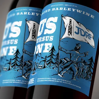 Luminus 2020 Silver ADDY Druthers Us vs. One Packaging Label Design