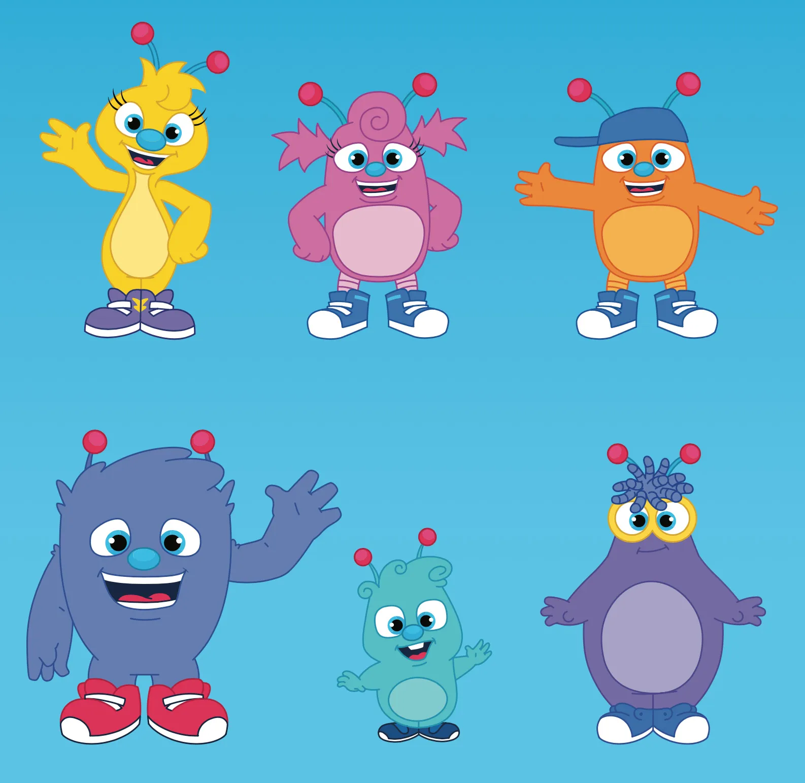 Doodle Bugs Childcare Brand Identity Characters | Childcare Branding