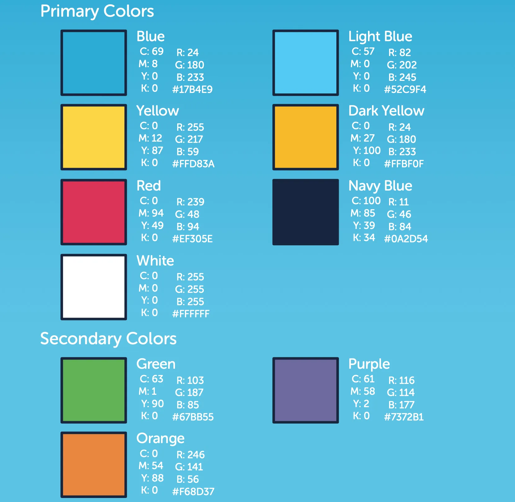 Doodle Bugs Childcare Brand Identity Colors | Childcare Branding