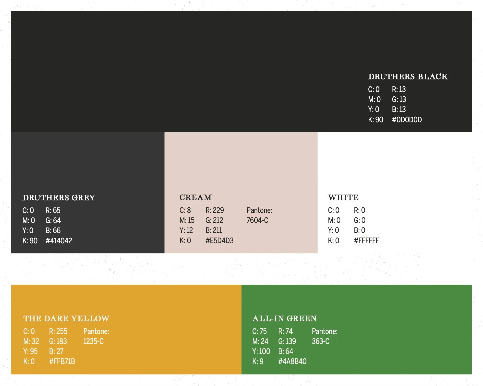 Druthers Brewery Brand Identity Colors | Brewery Branding | Brewery Design