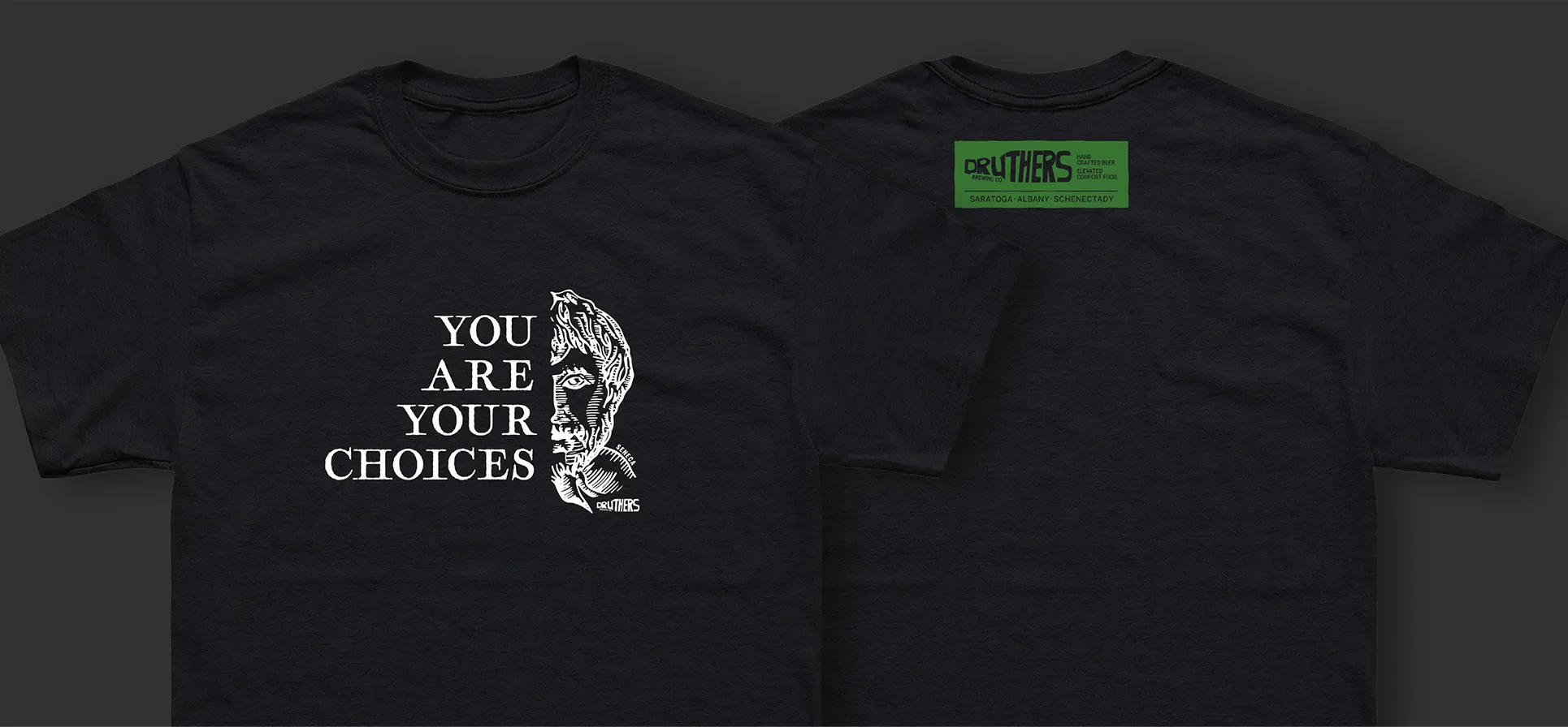 Druthers Brewery Merchandise Design | Brewery Branded Shirt Design | Brewery Merch Design