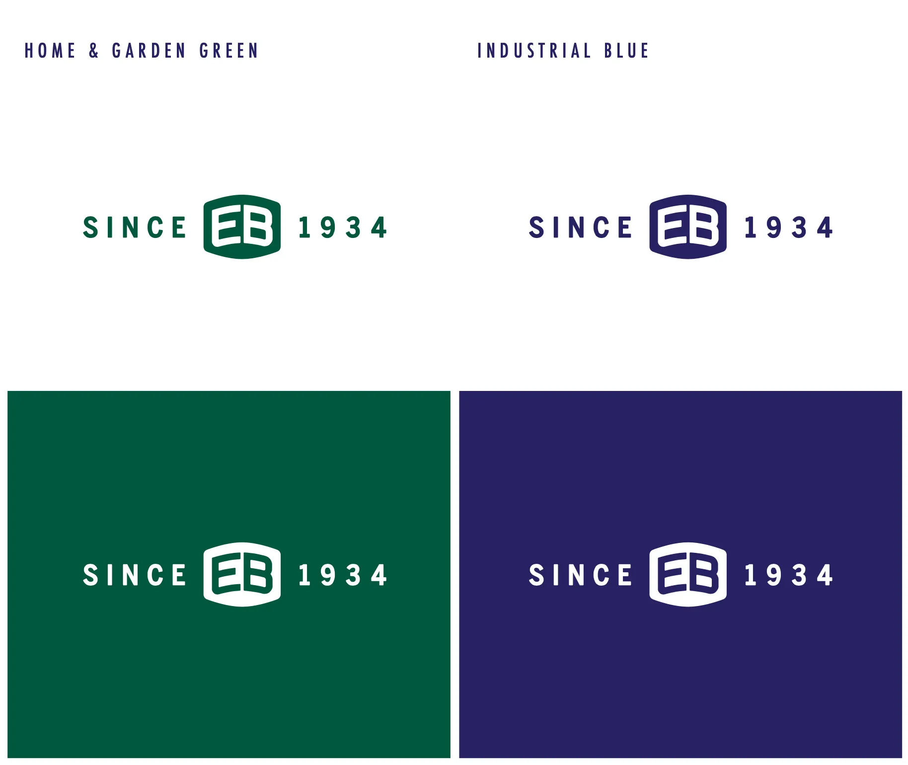 Eaton Brothers Brand Identity Alternate Logo Design | Retail Branding
