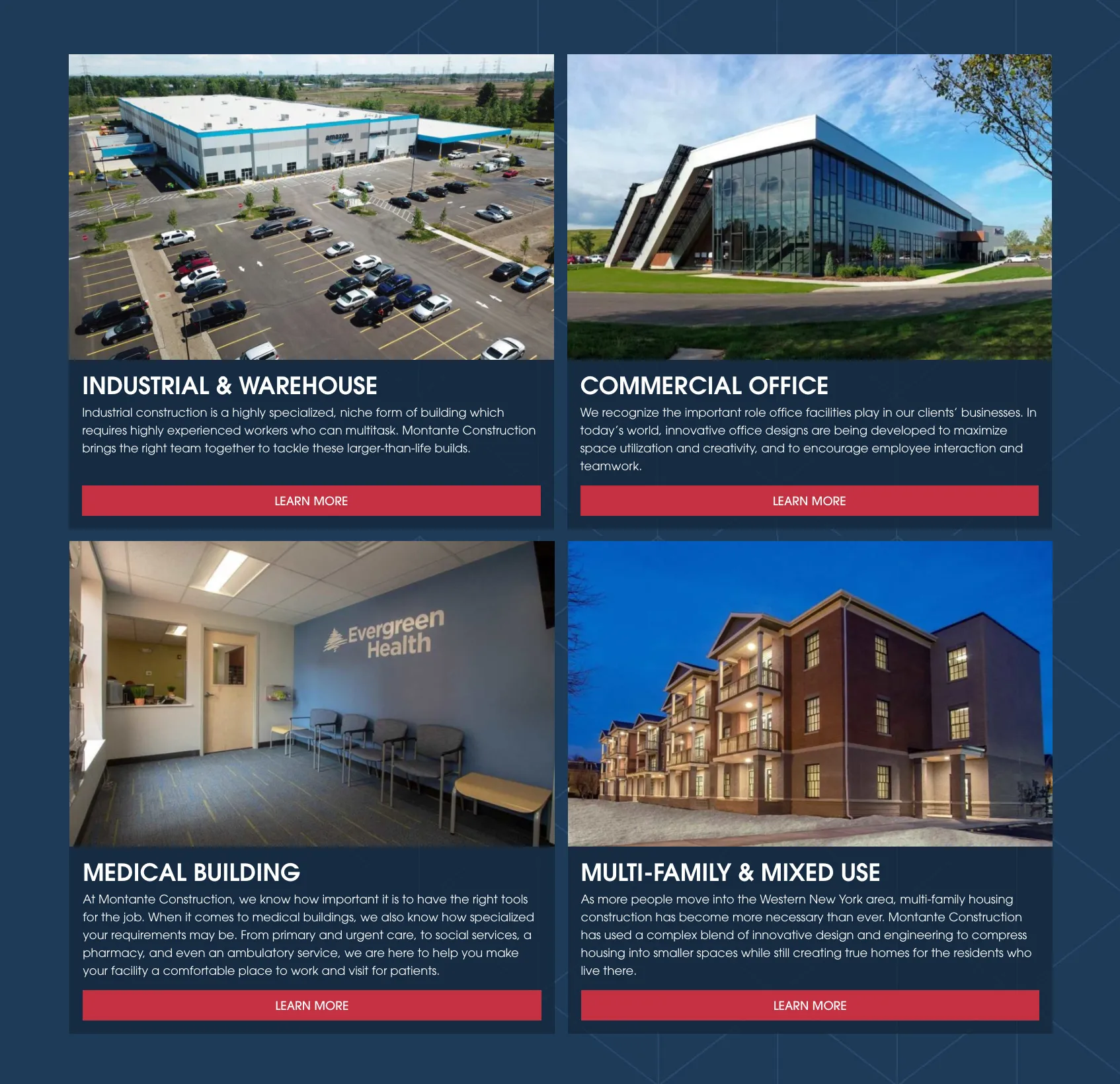 Montante Construction Website Expertise Module | Construction Web Design
