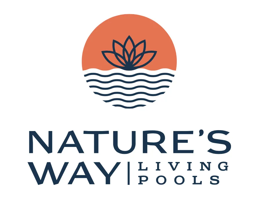 Nature's Way Living Pools Brand Identity Logo Design | Home Services Branding