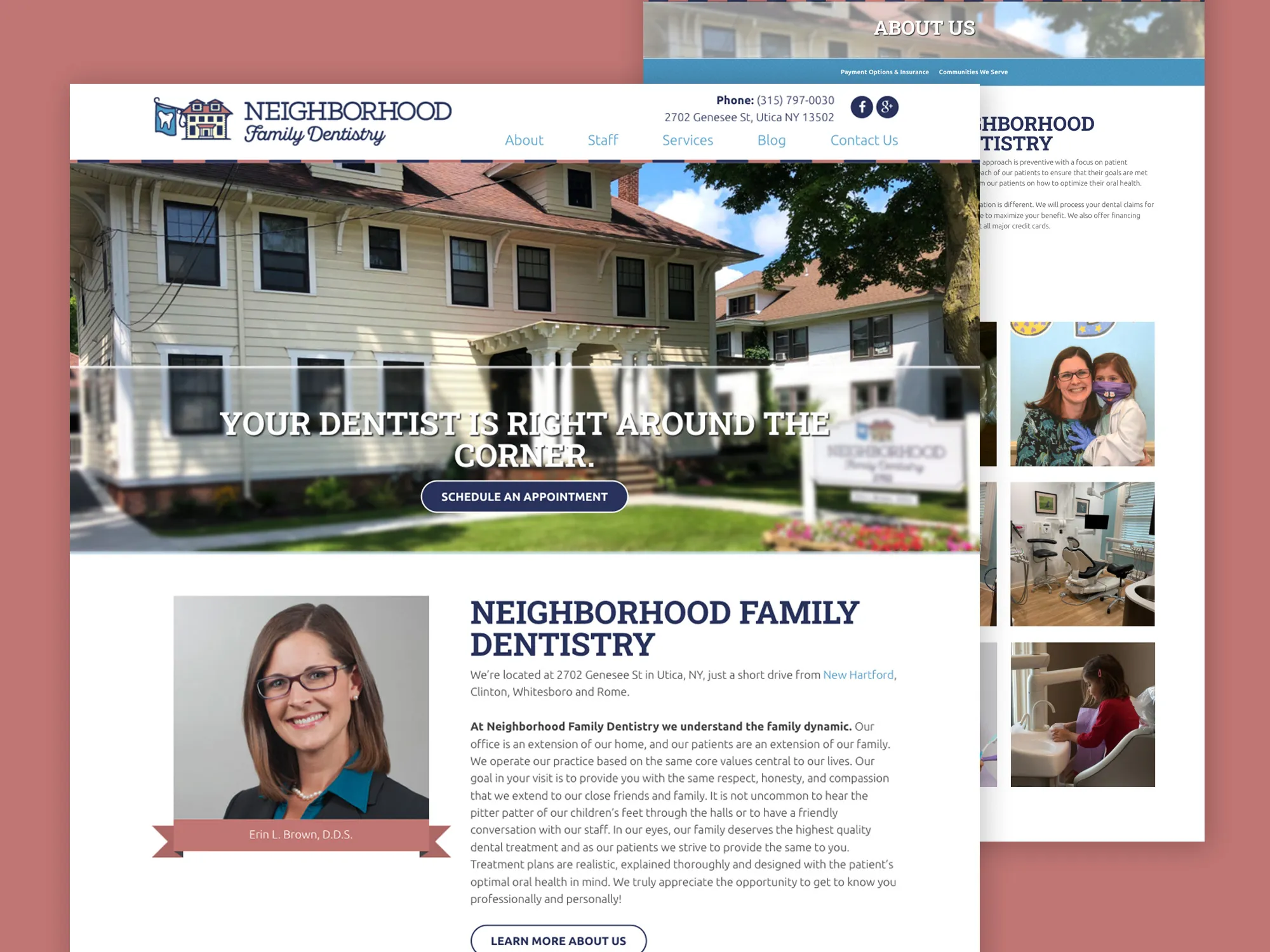 Neighborhood Family Dentistry Website Design | Dentist Web Design