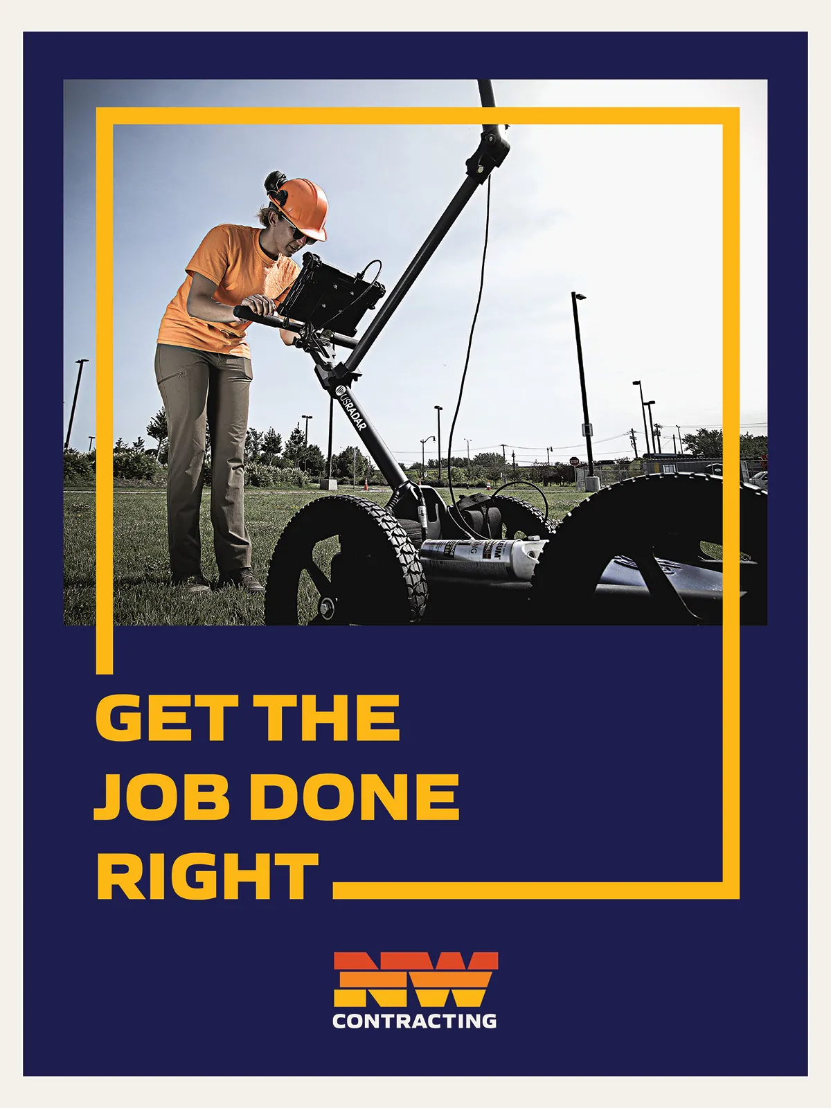 NW Contracting Value Poster Design | Construction Graphic Design | Construction Branding