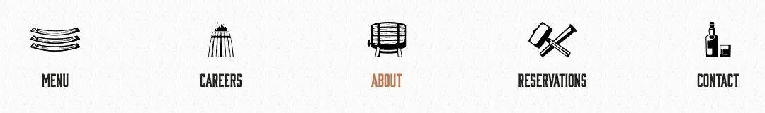 The Oak Stave Restaurant Website Menu Module | Restaurant Web Design