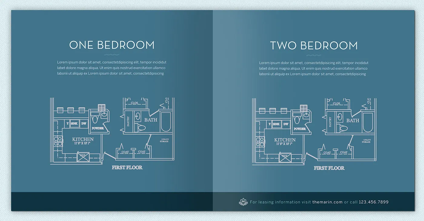 The Marin Real Estate Brochure Design Pages | Real Estate Graphic Design | Property Brochure Design