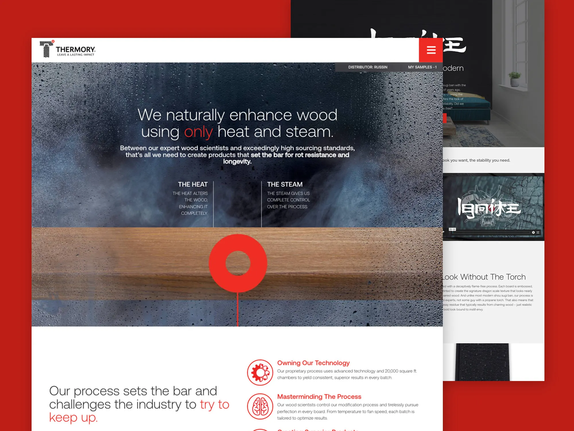 Thermory USA Website Design | Building Materials Web Design