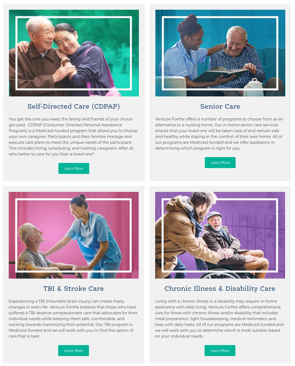 Venture Forthe Website Services Module | Healthcare Web Design