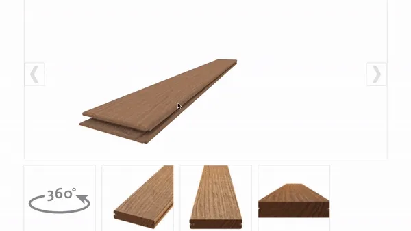 Thermory Interactive 3D Building Materials Marketing Element