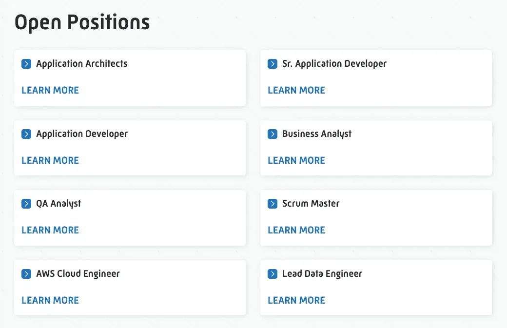 EmergenceTek Website Grid Content Module | Custom WordPress Website