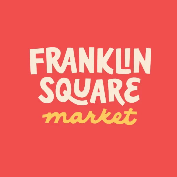 Franklin Square Market Logo Design | Red Full