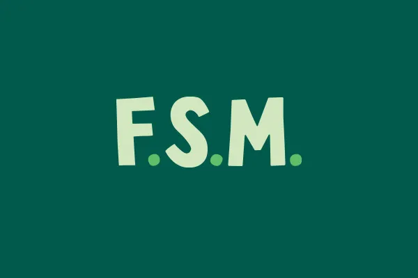Franklin Square Market Logo Design | Green Initials