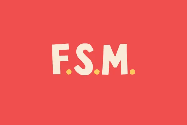 Franklin Square Market Logo Design | Red Initials