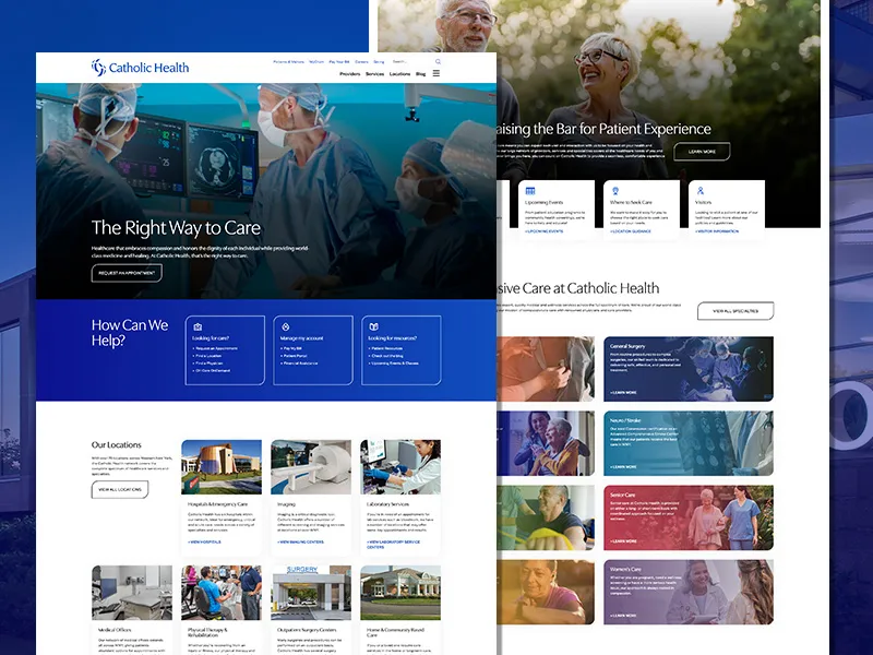 Catholic Health Website | Healthcare Web Design | Healthcare Website