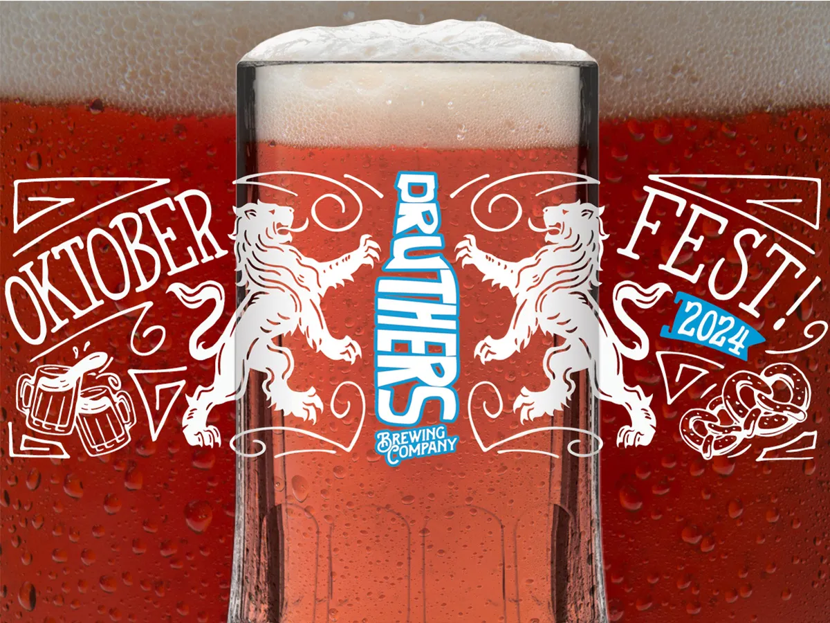 Druthers Oktoberfest 2024 Stein | Custom Illustration | Brewery Graphic Design