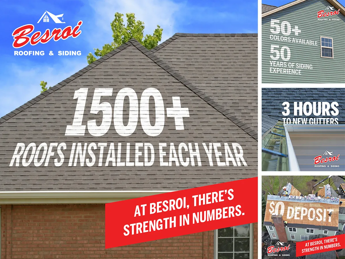 Besroi Roofing Digital Marketing Campaign | Social Media Advertising Campaign | Home Services Marketing Campaign