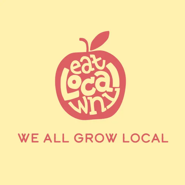 Eat Local WNY Logo Lockup | Campaign Logo Design | Marketing Campaign Identity