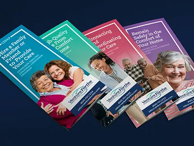 Venture Forthe Brochures | Healthcare Marketing | Healthcare Graphic Design