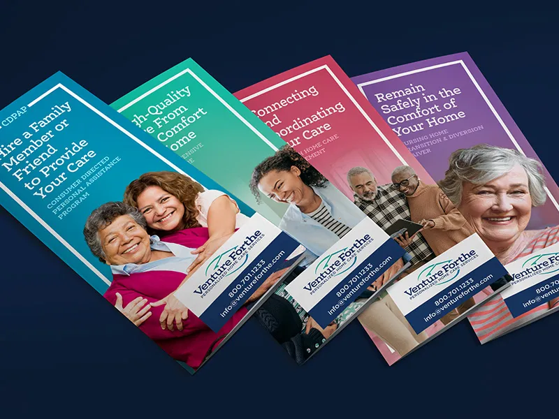 Venture Forthe Brochures | Healthcare Marketing | Healthcare Graphic Design