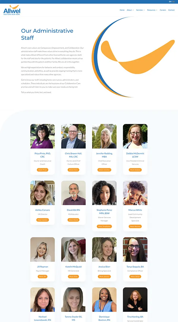 Allwel WNY Home Care Website | Health Care Marketing | Home Care Marketing