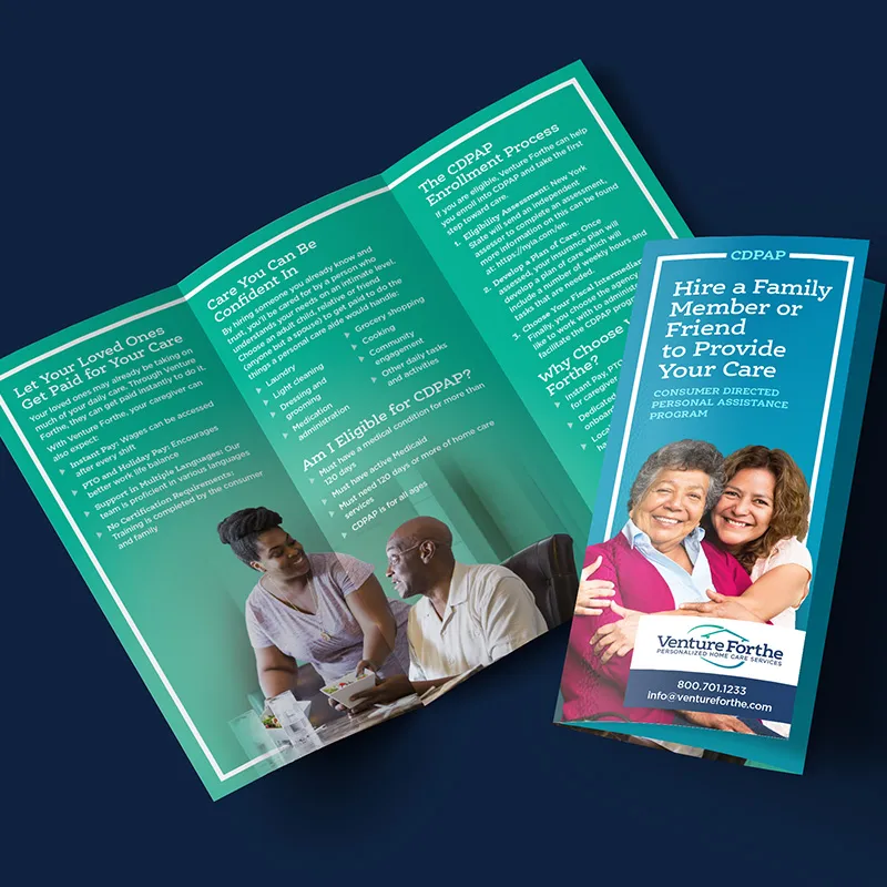 Venture Forthe Brochures | Healthcare Marketing | Healthcare Graphic Design