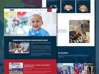 PUNT Pediatric Cancer Collaborative Website Design | Non-Profit Website Design