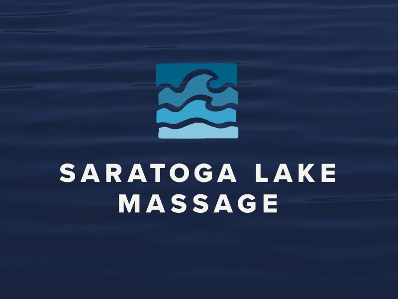 Saratoga Lake Massage Logo Design | Healthcare Specialist Logo Design