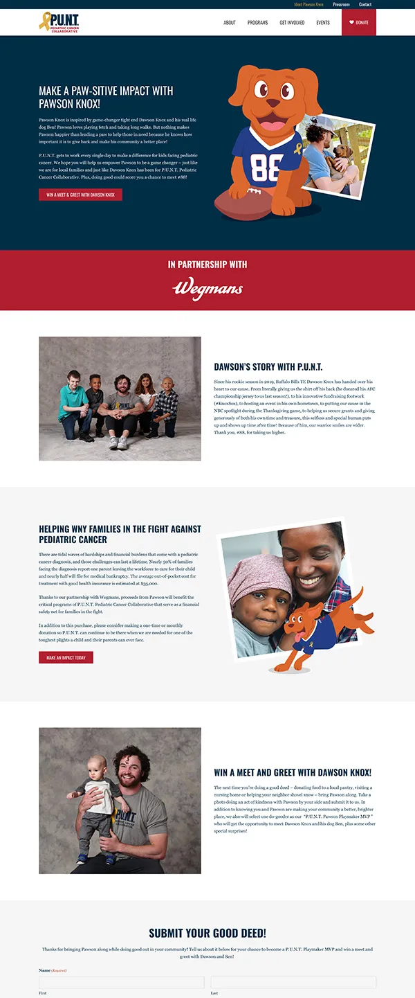 PUNT Pawson Knox Fundraising Campaign Creative