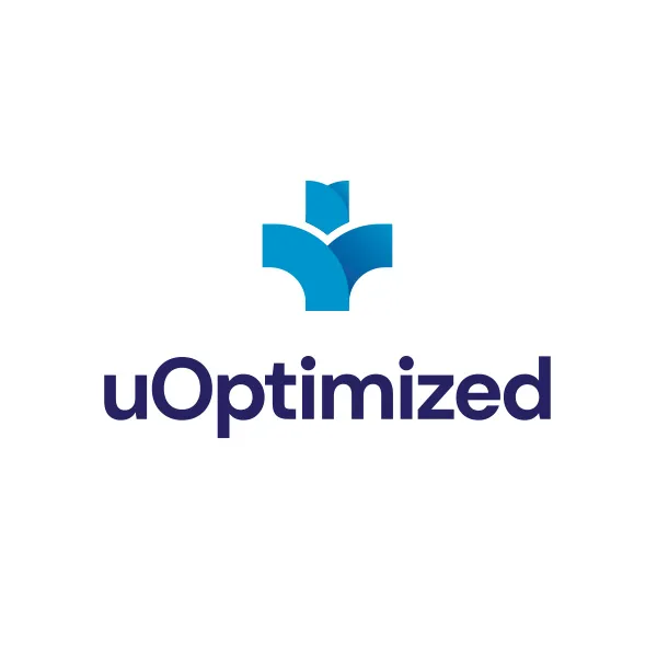 uOptimized Stacked Logo Design | Healthcare Branding | Healthcare Logo Design