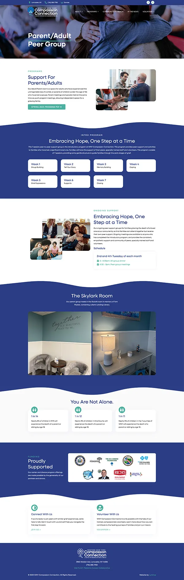 WNY Compassion Connection Website | Community Wellness Website