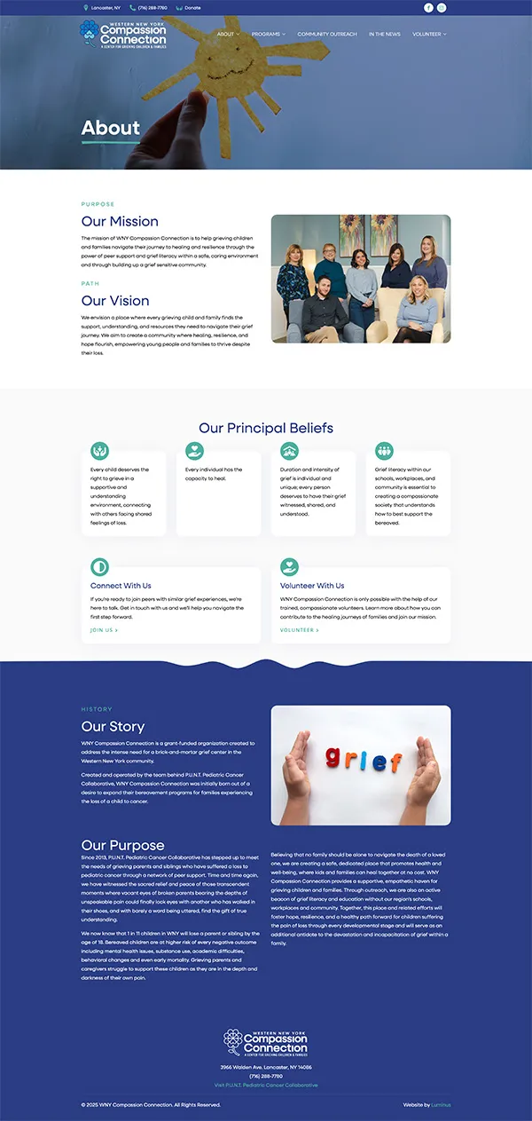 WNY Compassion Connection Website | Healthcare Website Design